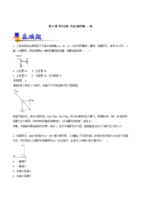 第07讲 受力分析 共点力的平衡（练）-2019年高考物理一轮复习讲练测