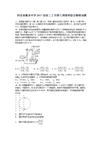 物理卷·2017届河北省衡水中学高三上学期第七次调研考试（2017-02）