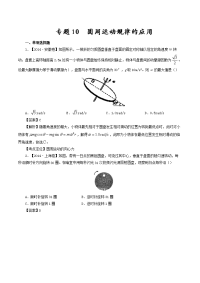 专题10 圆周运动规律的应用—七年高考（2011-2017）物理试题分项精析版