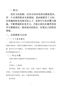 大学生职业生涯规划书(全)