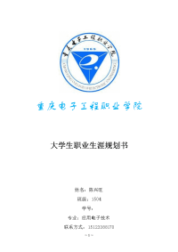大学生职业生涯规划书应用电子技术2总结