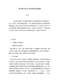 软件类专业大学生职业生涯规划