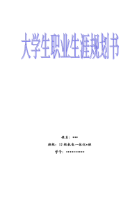 机电一体化专业——大学生职业规划书