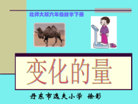 北师大版数学六年级下册《变化的量》ppt课件 (5)