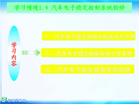 汽车底盘电控系统检修课件：ESP