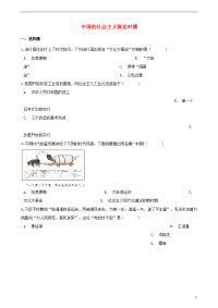 2020年中考历史复习专题训练 中国的社会主义探索时期（含解析） 新人教版