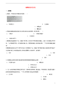 2020年中考历史复习专题训练 璀璨的近代文化（含解析） 新人教版