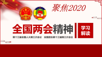 2020年全国两会精神学习解读课件模板