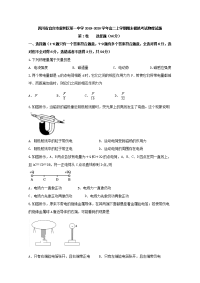 2019-2020学年四川省宜宾市叙州区第一中学高二上学期期末模拟考试物理试题 word版