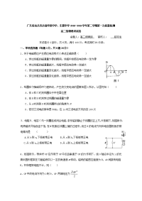 2018-2019学年广东省汕头市达濠华侨中学、东厦中学高二下学期第一次质量检测物理（理）试题 Word版