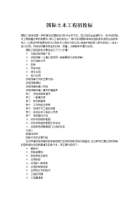 国际土木工程招投标