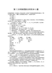 第三方担保借款合同范本3篇