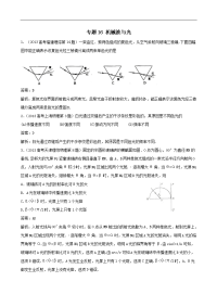 2017年高考题和高考模拟题物理分项版汇编专题16 机械波与光