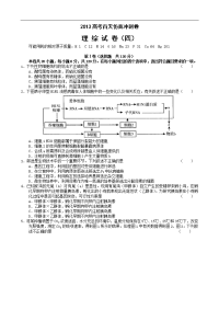 2013高考百天仿真冲刺卷（理综试卷四）