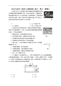 2014年高考二轮复习专题训练之重力　弹力　摩擦力（含答案解析）