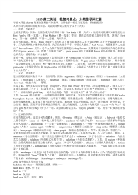 2013高三英语一轮复习要点：分类指导词汇篇