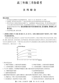 安徽省毛坦厂中学2019届高三3月联考试题 文科综合（PDF版）