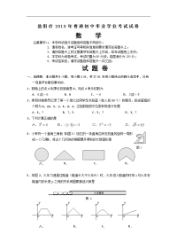 2010年益阳市初中毕业学业考试数学试题及参考答案