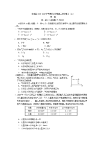 北京市东城区2020届高三下学期综合练习（二）物理试题