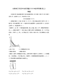 【物理】安徽省示范高中培优联盟2020年高二春季联赛试题（解析版）