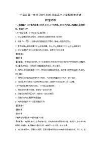 【物理】湖南省永州市宁远县一中2019-2020学年高二上学期期中考试试题（解析版）