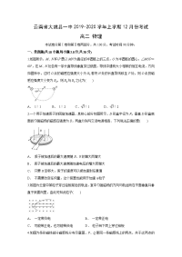 【物理】云南省楚雄州大姚县一中2019-2020学年高二上学期12月月考试题
