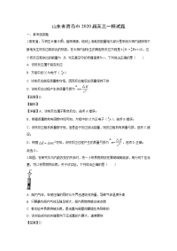 【物理】山东省青岛巿2020届高三一模试题（解析版）