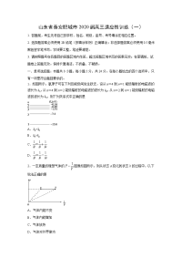 【物理】山东省泰安肥城市2020届高三适应性训练（一）试题