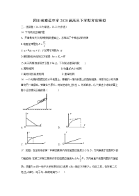 【物理】四川省威远中学2020届高三下学期考前模拟