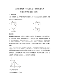 【物理】山东省聊城市2020届高三下学期普通高中学业水平等级考试（二模）（解析版）