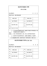 低压停送电检修工作票