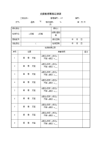 支座检查现场记录表