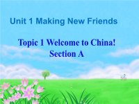 仁爱版七年级英语上册TOPIC1A教学