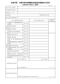 电线导管、电缆导管和线槽敷设(室内)