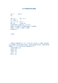 汽车销售顾问简历模板