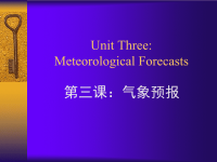 《气象科技英语》课件：专业英语3-气象预报