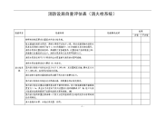 消防设施自查评估表（消火栓系统）