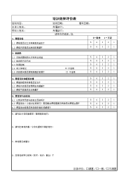 培训效果评价表