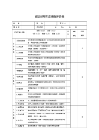 高层经理年度绩效评价表