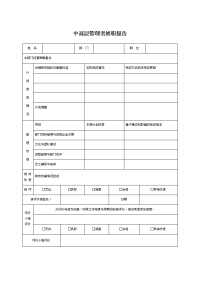 中高层管理者述职报告