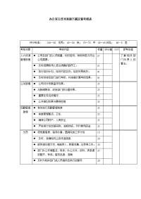 办公室主任对直接下属定量考核表