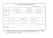 员工定岗定薪&工资调整申请表