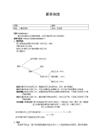 薪资制度模板