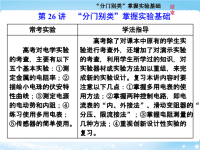 2018届二轮复习“分门别类”掌握实验基础课件（54张）（全国通用）