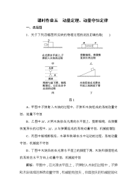 【物理】2020高考二轮复习专题练专题5动量定理动量守恒定律（解析版）