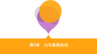 2020届二轮复习专题一第2讲　力与直线运动课件（56张）（山东专用）