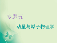 2020届二轮复习专题五　动量与原子物理学课件（53张）（江苏专用）