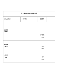 员工辞退建议及审批报告单