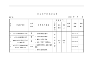 安全生产目标计划表