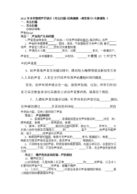 2012中考物理声现象专题